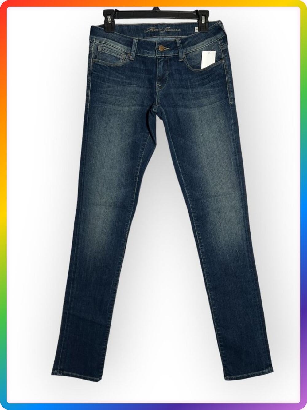 Mavi Serena Low Rise Super Skinny Jeans SIZE 27x33 Dark Wash Blue Stretch